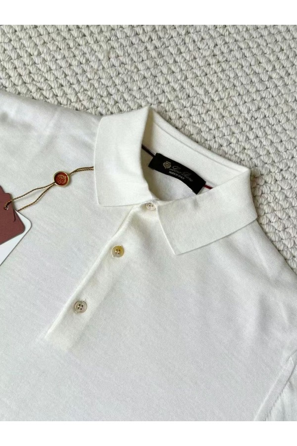 Поло с длинным рукавом Loro Piana Premium - Beige