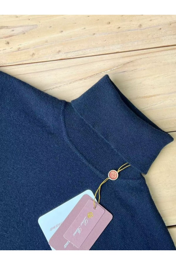 Мужская водолазка Loro Piana Premium - Black Blue