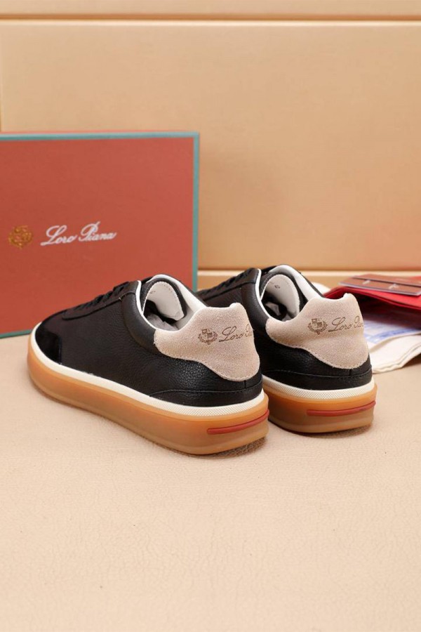 Мужские кроссовки Loro Piana Tennis Walk - Black