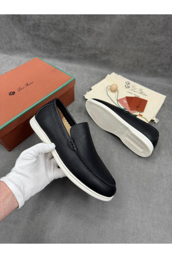 Мужские кожаные лоферы Loro Piana