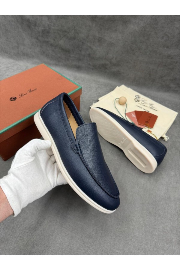 Мужские кожаные лоферы Loro Piana