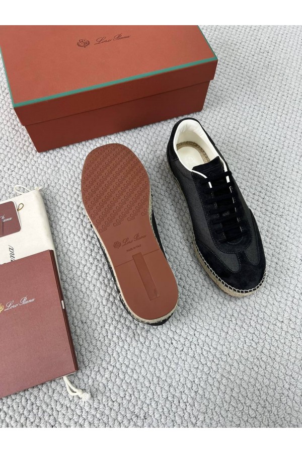 Мужские кроссовки Loro Piana Sea Tennis Walk - Black