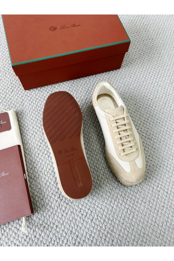 Мужские кроссовки Loro Piana Sea Tennis Walk - Beige