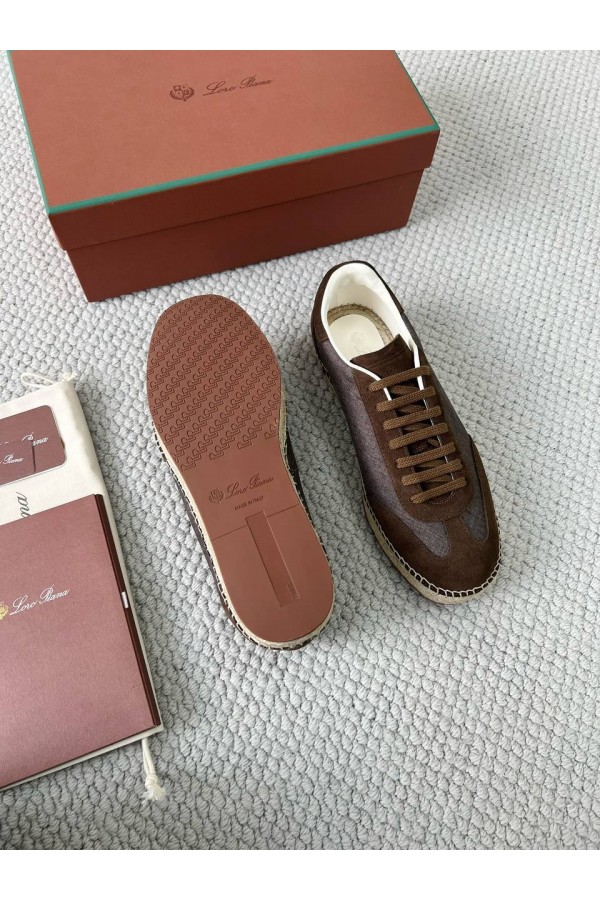 Мужские кроссовки Loro Piana Sea Tennis Walk - Brown