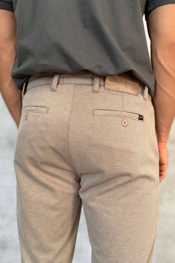 Мужские шорты Loro Piana бежевого цвета