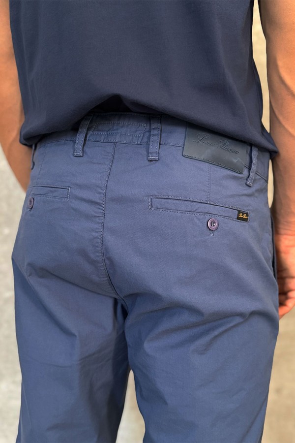 Мужские шорты Loro Piana синего цвета