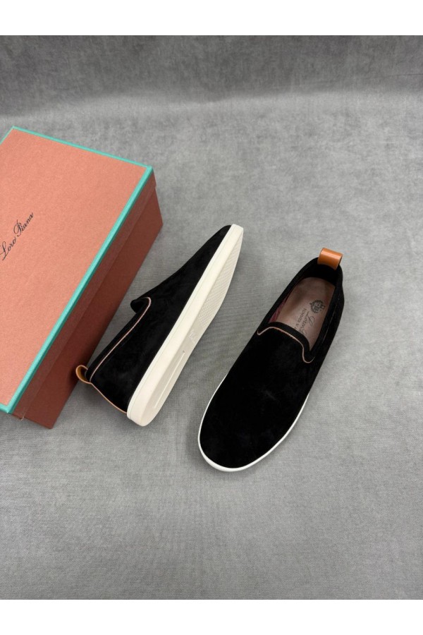 Мужские лоферы Loro Piana Venice Walk - Black