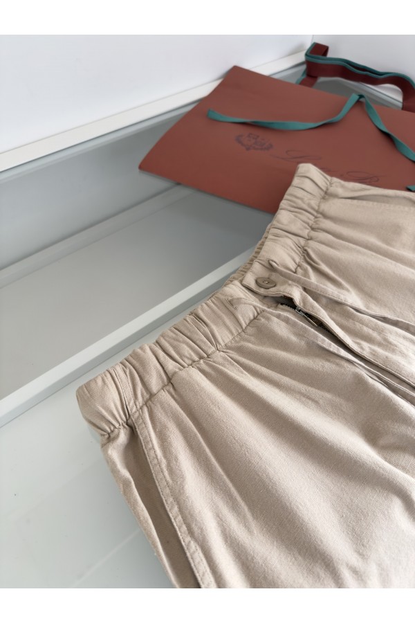 Льняные шорты Loro Piana Premium - Beige