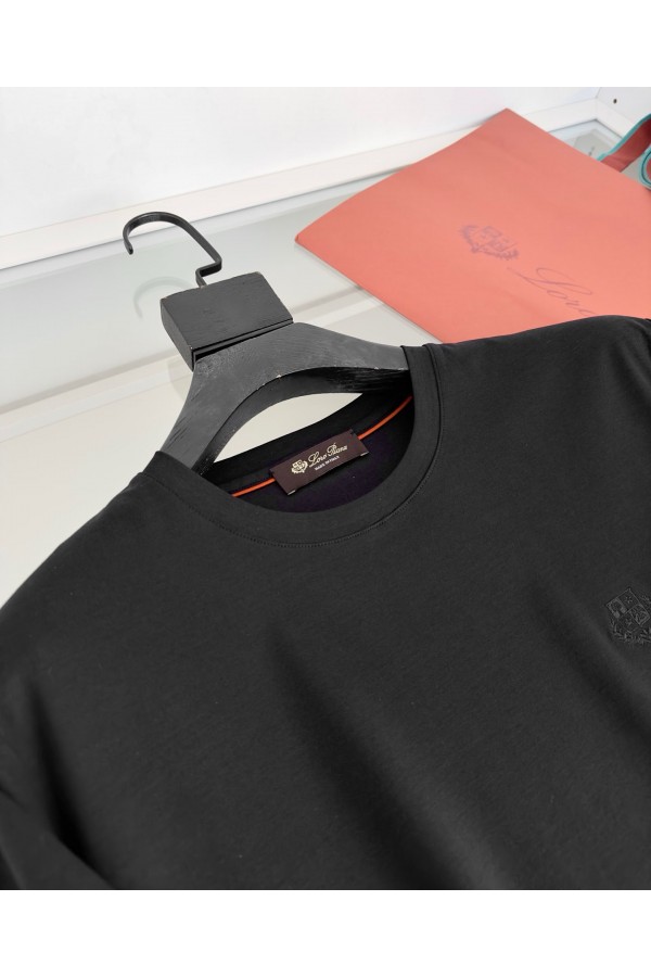 Мужская чёрная футболка Loro Piana