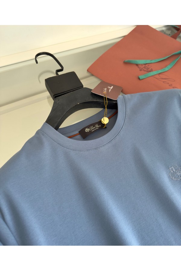 Мужская голубая футболка Loro Piana