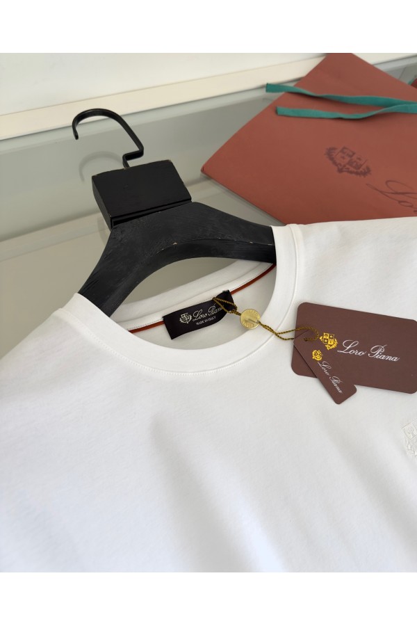 Мужская белая футболка Loro Piana