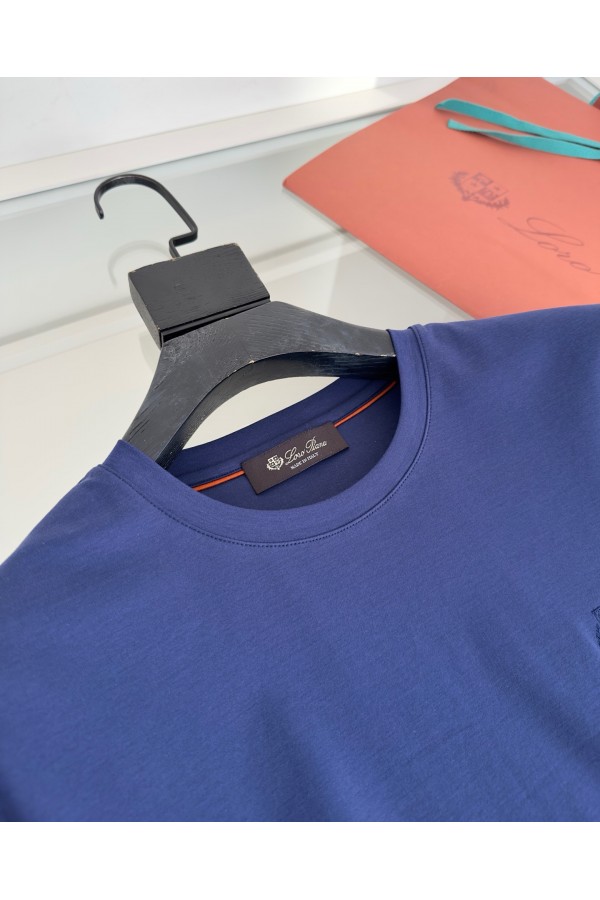 Мужская синяя футболка Loro Piana