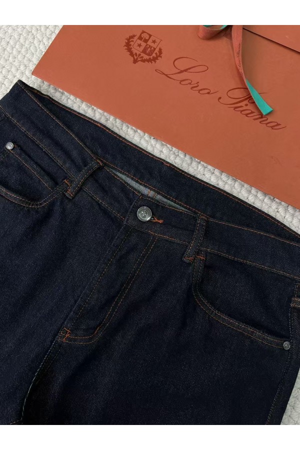 Мужские тёмно-синие джинсы Loro Piana Premium