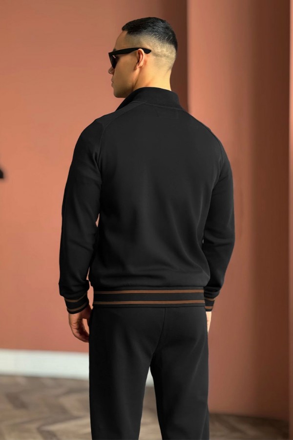 Мужские спортивные штаны Loro Piana monogram - Black