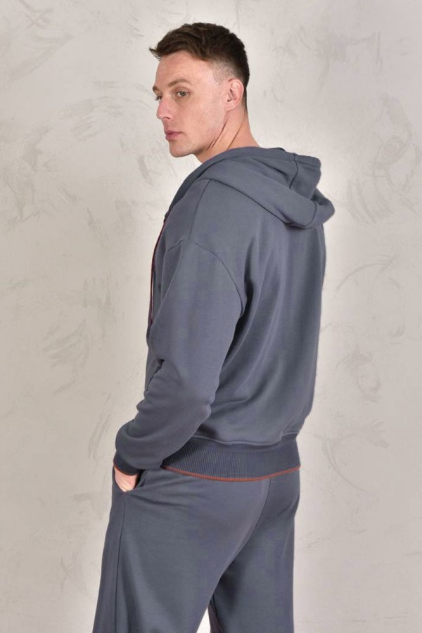 Спортивный костюм Loro Piana Premium signature logo - Denim Blue