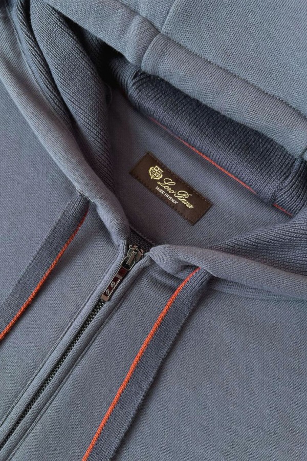 Спортивный костюм Loro Piana Premium signature logo - Denim Blue