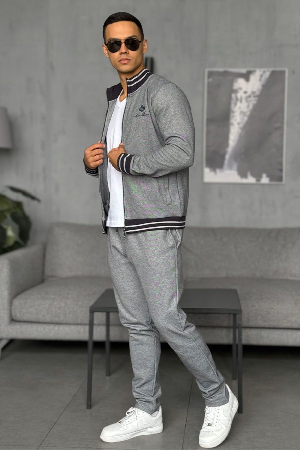 Спортивный костюм Loro Piana logo-embroidered - Blue / Grey