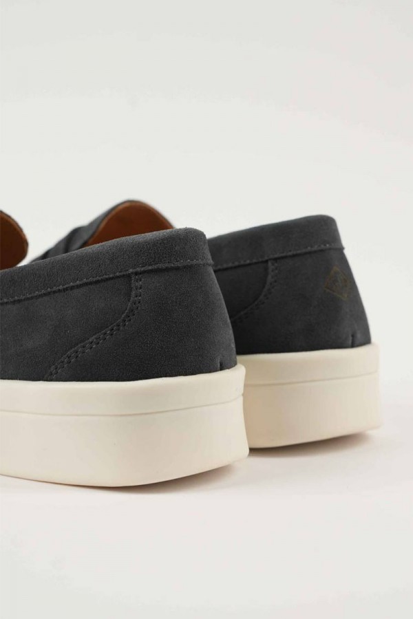 Замшевые лоферы Loro Piana Summer Walk - Grey