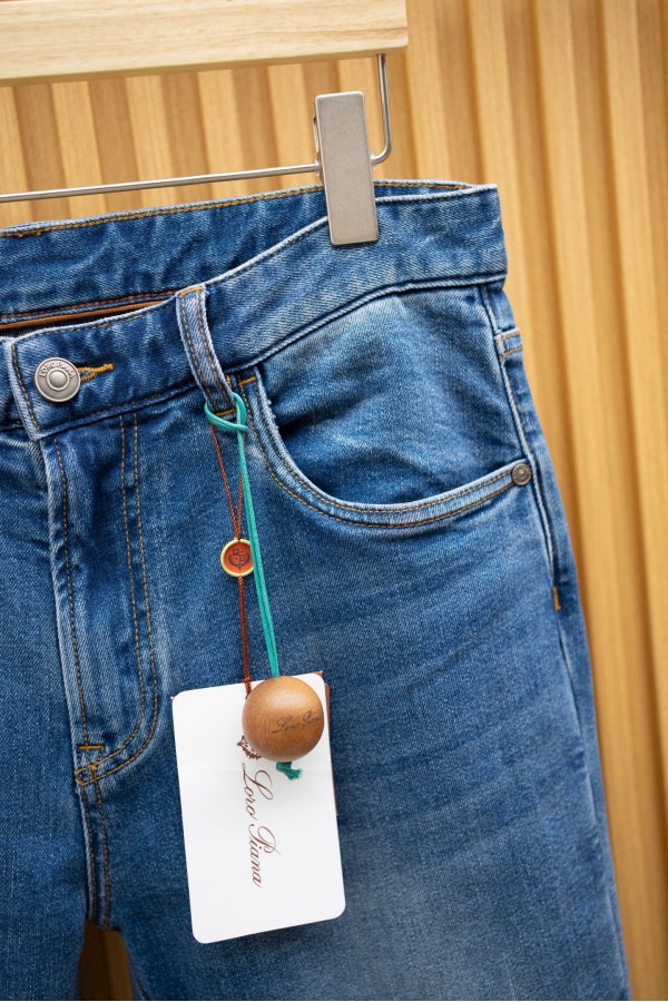 Мужские синие джинсы Loro Piana Premium