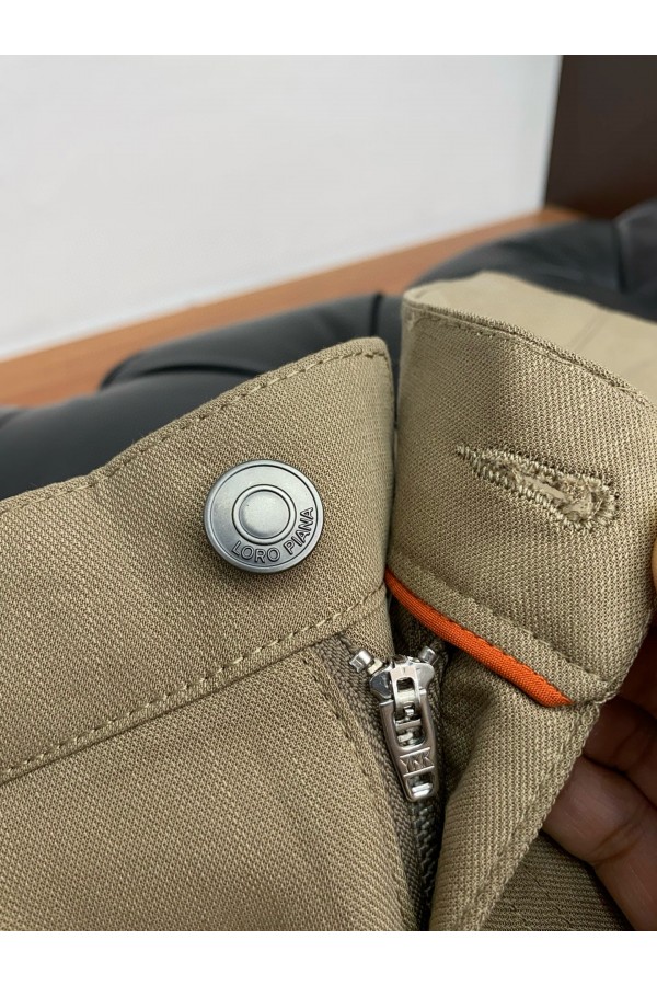 Джинсы бежевого цвета Loro Piana Premium