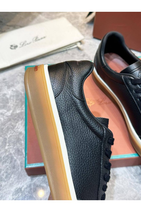 Мужские кожаные кроссовки Loro Piana Tennis Walk