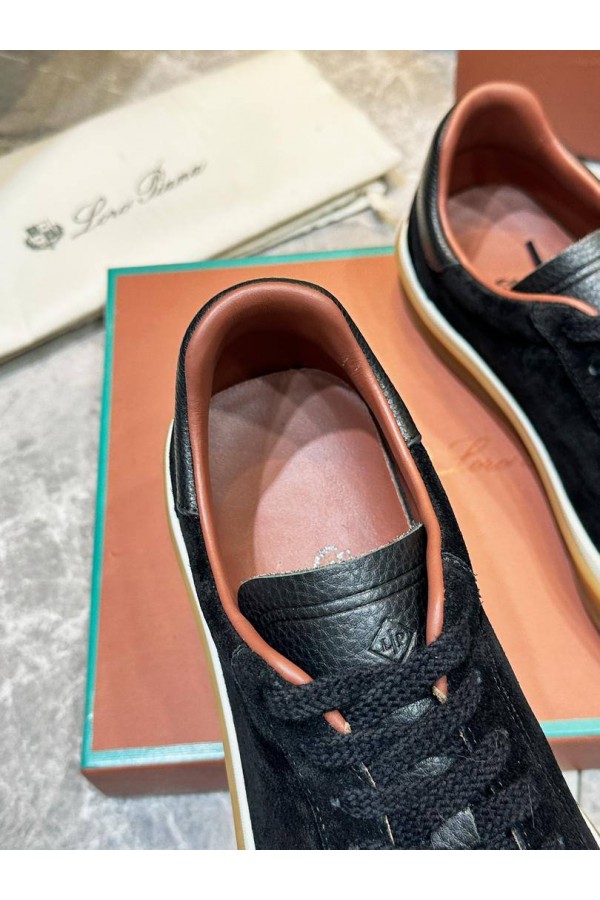 Мужские замшевые кроссовки Loro Piana Tennis Walk