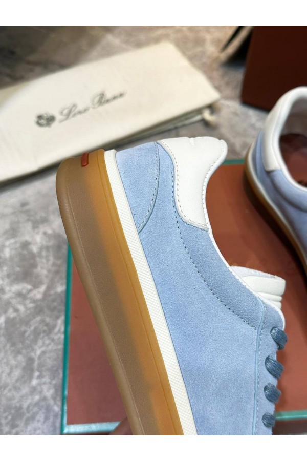 Мужские замшевые кроссовки Loro Piana Tennis Walk