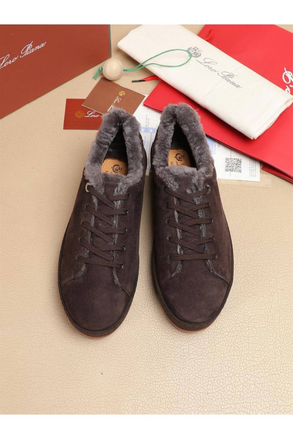 Зимние кроссовки с мехом Loro Piana