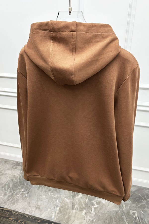 Мужская кофта на молнии Loro Piana - Brown