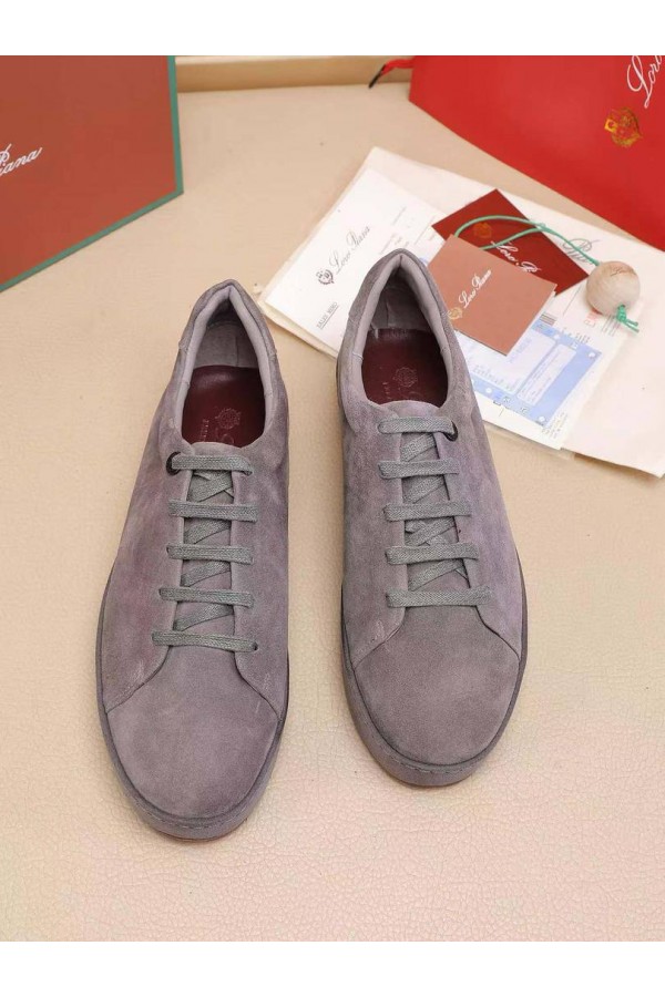 Мужские замшевые кроссовки Loro Piana