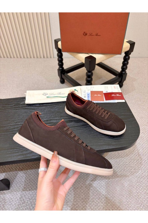 Мужские кроссовки Loro Piana Soho 2.0 Walk - Brown