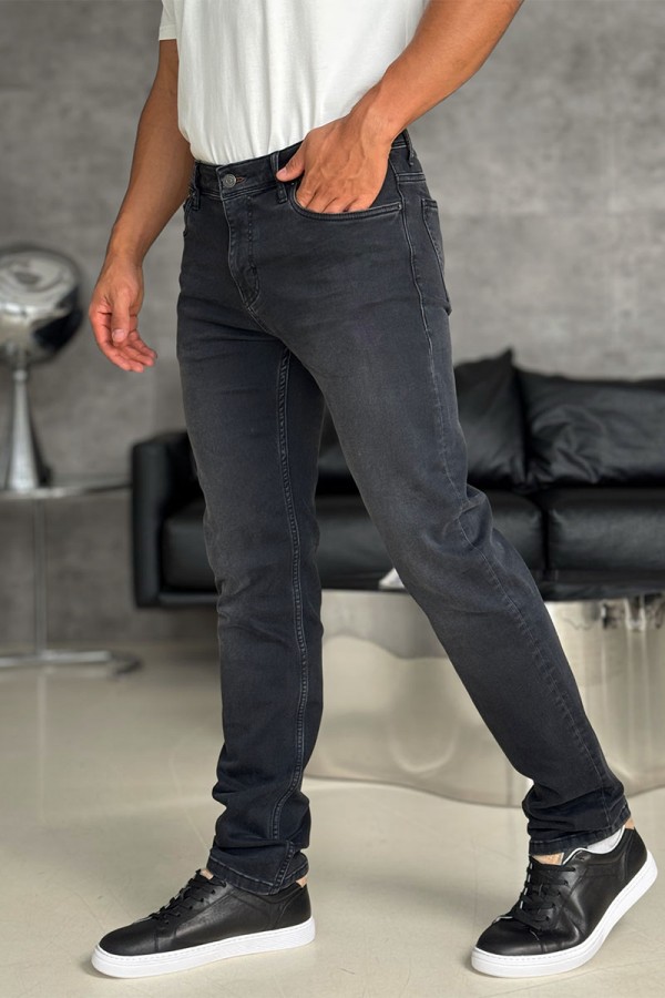 Мужские джинсы Loro Piana чёрного цвета