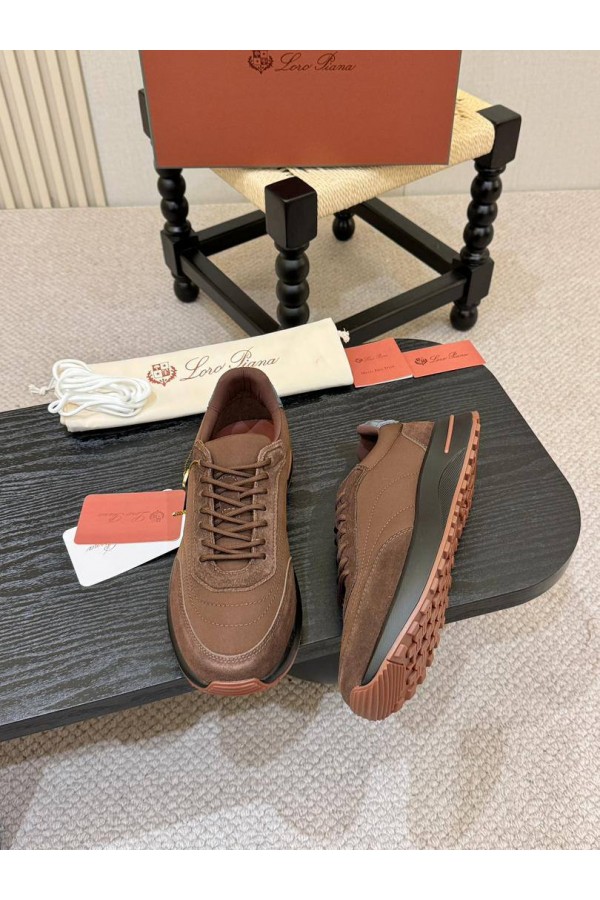 Мужские кроссовки Loro Piana Week End Walk - Grey