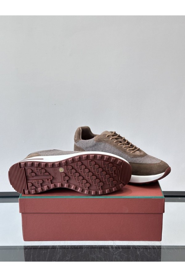 Мужские кроссовки Loro Piana Week End Walk - Brown