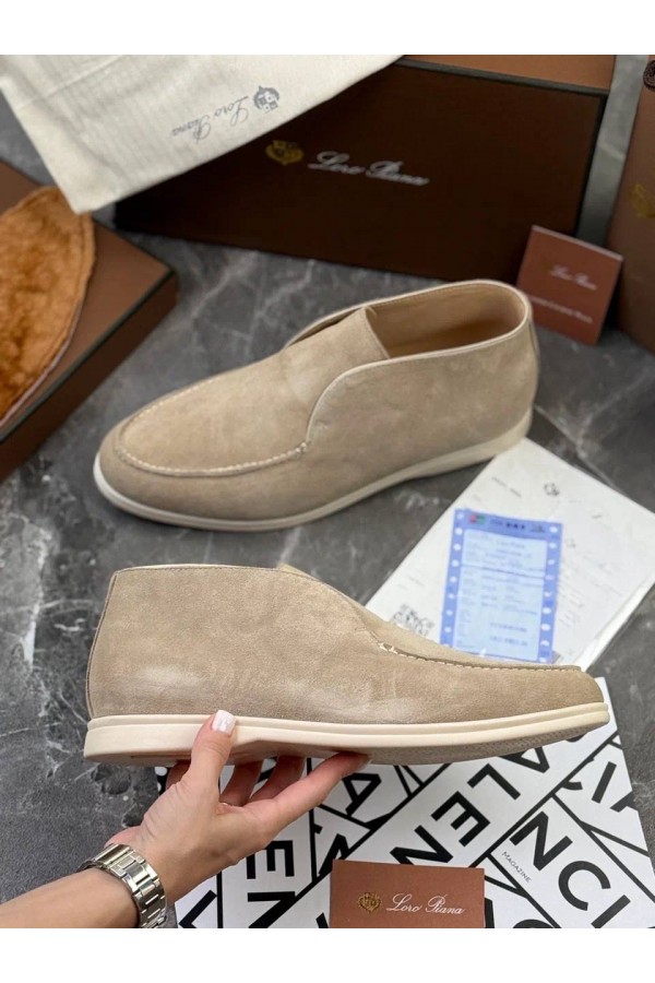 Мужские лоферы с меховой стелькой Loro Piana