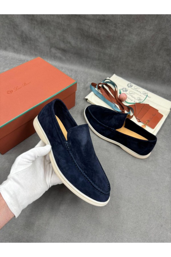 Мужские замшевые лоферы Loro Piana