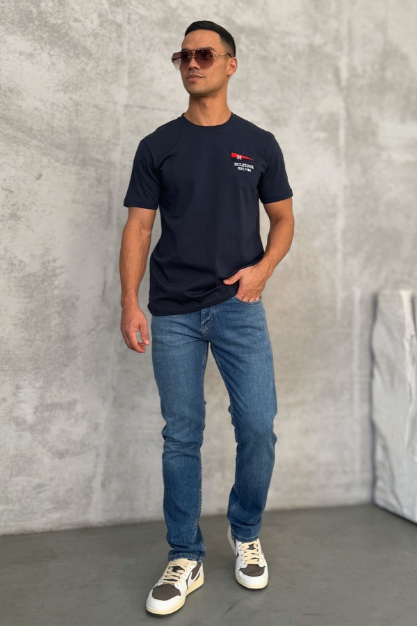 Мужские джинсы светло-синего цвета Loro Piana regular fit