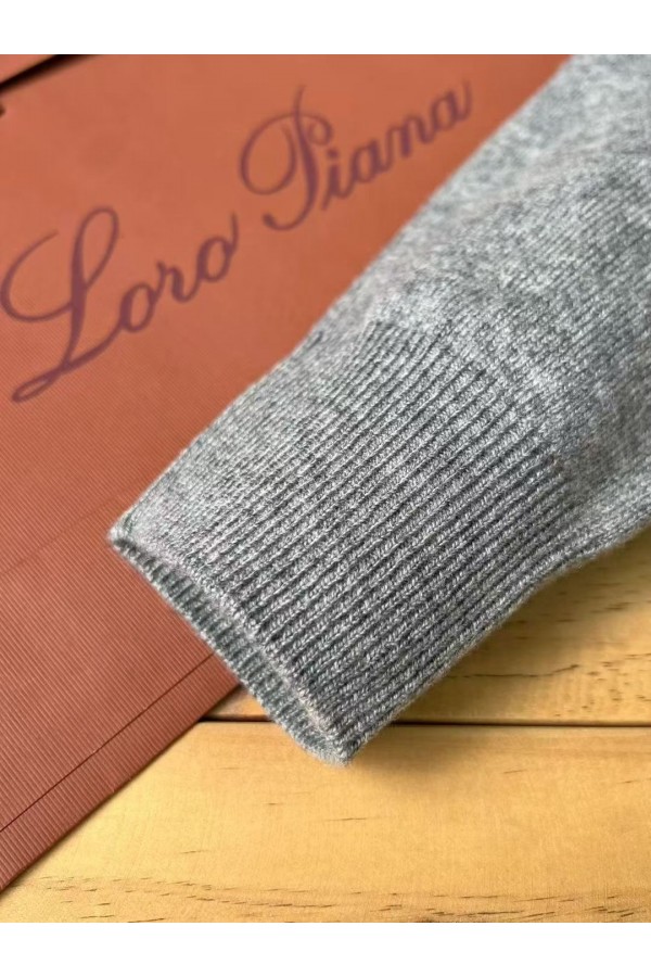 Мужская водолазка Loro Piana Premium - Light Gray