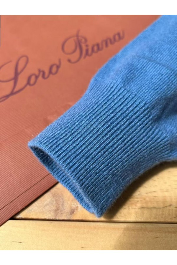 Мужская водолазка Loro Piana Premium - Lake Blue