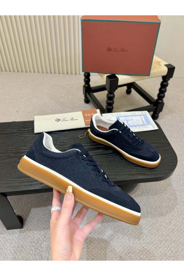 Мужские кроссовки Loro Piana Tennis Walk - Navy