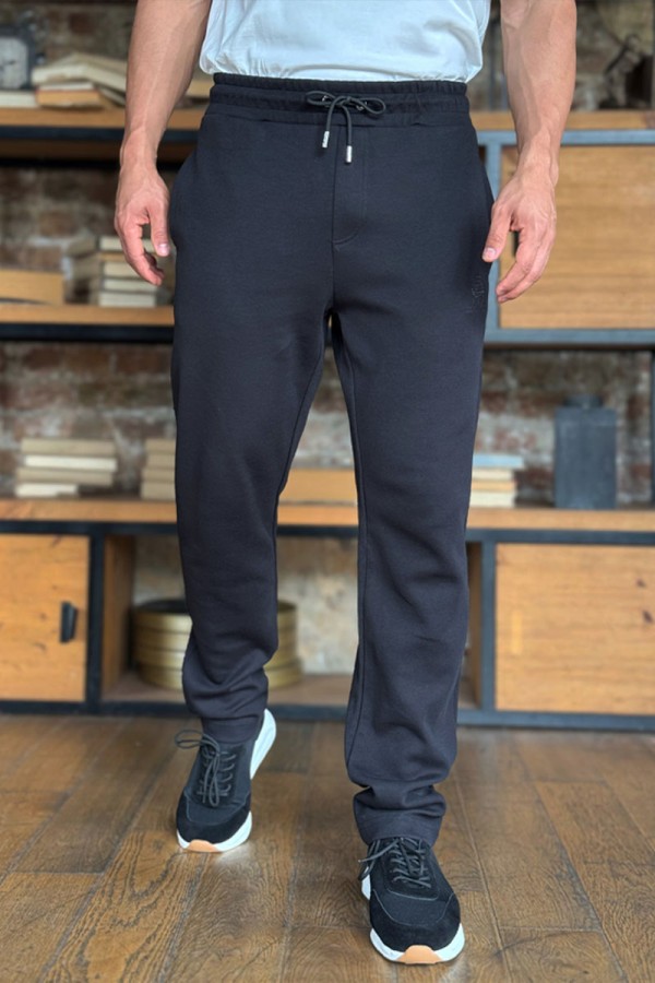 Спортивные штаны Loro Piana logo-embroidered - Black