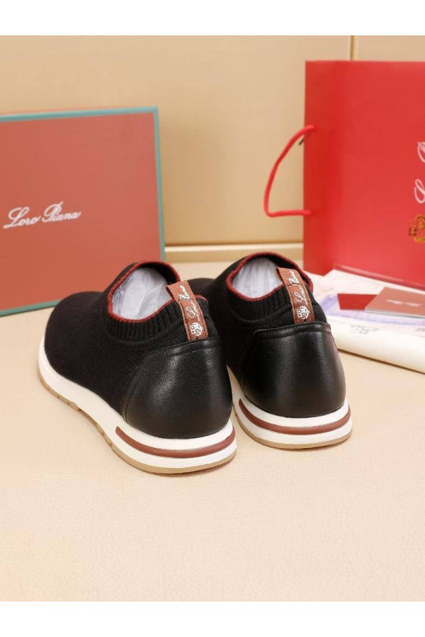 Мужские текстильные кроссовки Loro Piana Lp Flexy Active - Navy