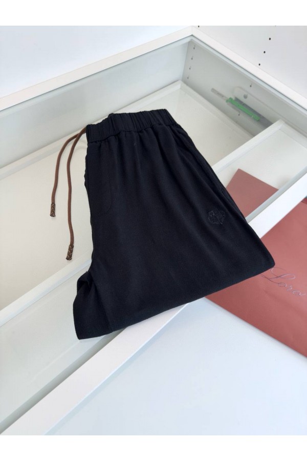 Штаны чёрного цвета Loro Piana Premium