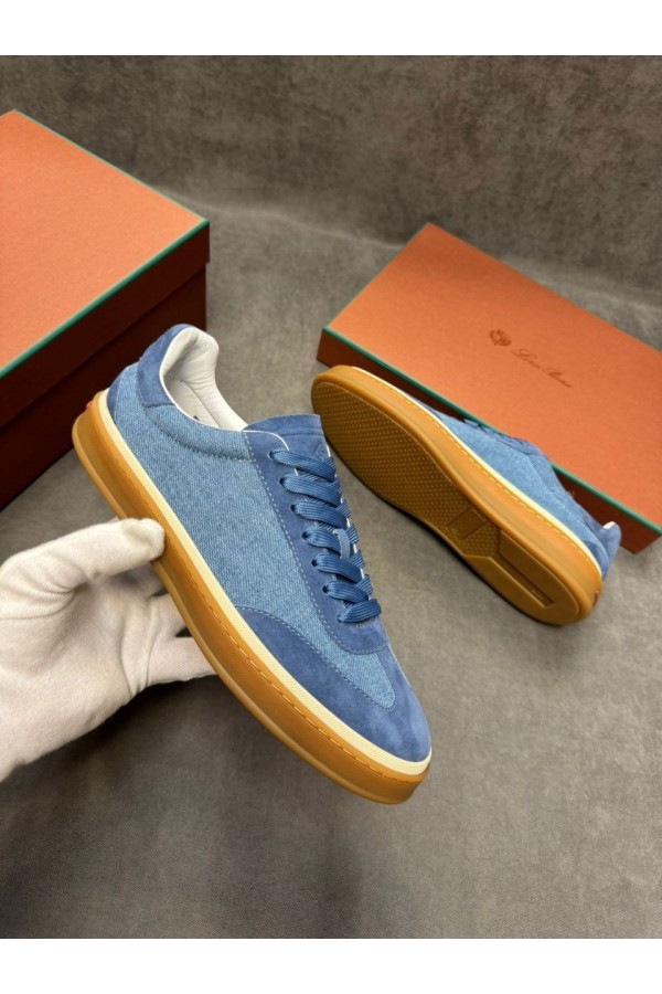 Мужские кроссовки Loro Piana Tennis Walk - Blue