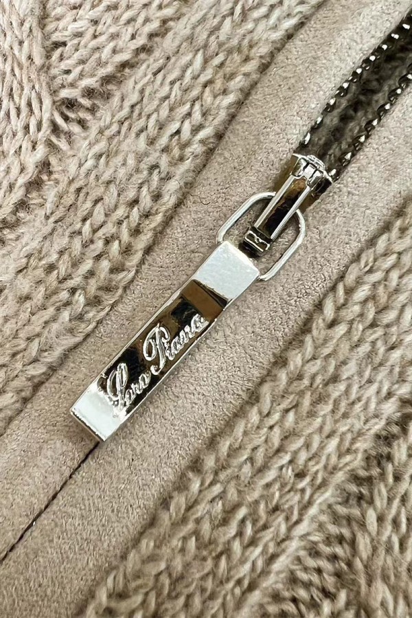 Кашемировый свитер Loro Piana Premium zip-neck - Beige