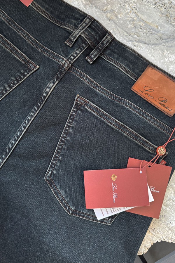 Мужские джинсы Loro Piana тёмно-синего цвета