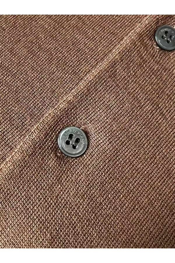 Поло с длинным рукавом Loro Piana Premium - Caramel