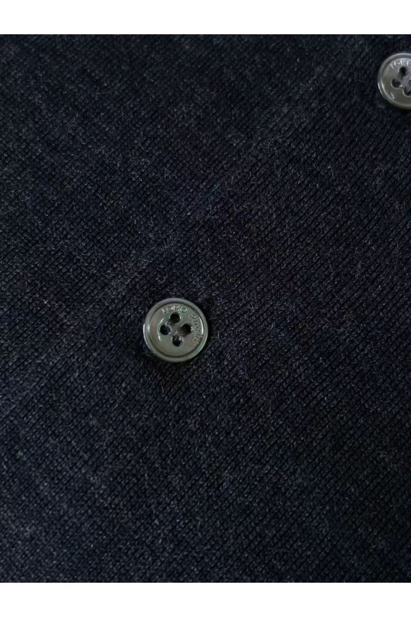 Поло с длинным рукавом Loro Piana Premium - Black Flower Gray