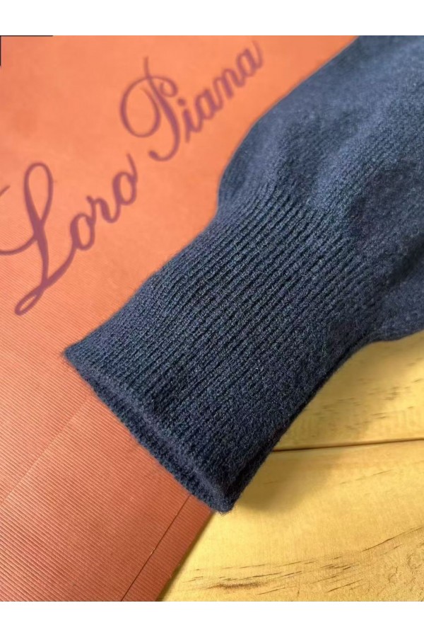 Мужская водолазка Loro Piana Premium - Black Blue