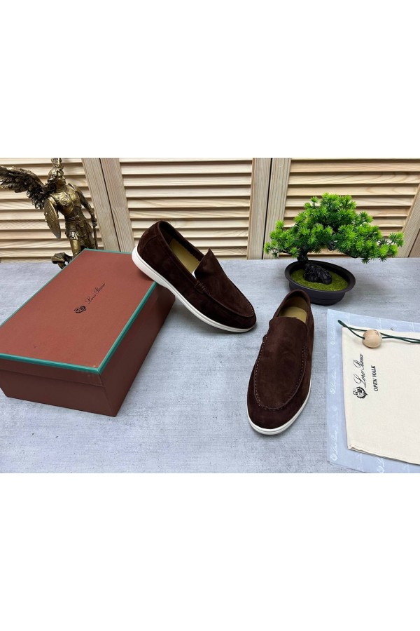 Мужские замшевые лоферы Loro Piana